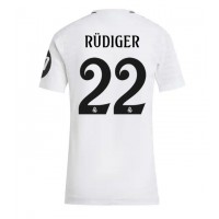 Maglia Calcio Real Madrid Antonio Rudiger #22 Prima Divisa Donna 2024-25 Manica Corta